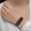 Silikonový řemínek pro Amazfit Helio Strap - Černošedý, 22mm, 1 ks 7