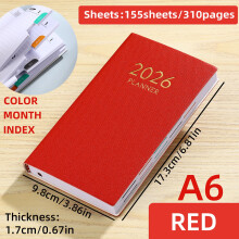 A6 Mini Notebook Daily Planner Travel Diary for Students