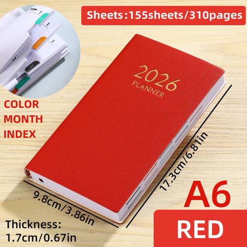 A6 Mini Notebook Daily Planner Travel Diary for Students