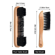 Pool Table & Rail Brush 6 Set Portable Club Wipe Billiard Table Cleaning Kit