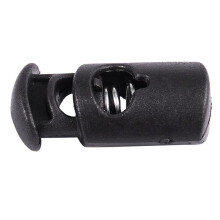 Diameter 8 mm Hole, Cord Cord Stopper Laces Snap Hook, Black, 50 Pcs