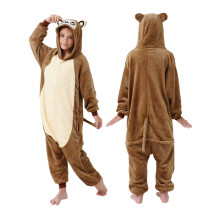 Chipmunk Hooded Jumpsuit Pajamas Unisex Plush One-Piece