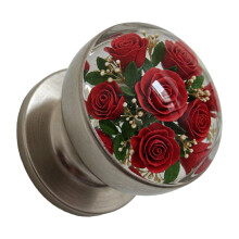 Artistics Crystals Retro Door Handle Flower Decoration for-Rose