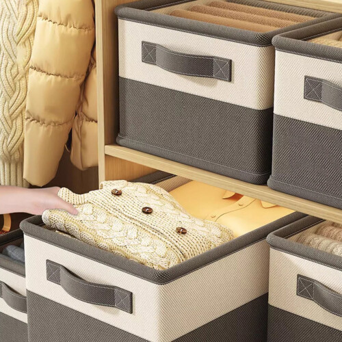 Foldable Quilt Organizer Box Steel Frame Large Capacity