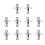 10Pcs Spinnerbait Props Plug Casting Fly Propeller-Silver L 1