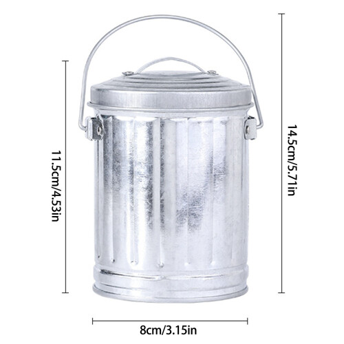 Practical Ashtray Trash Bin Ashes Holder For Desk Cleans Home 2