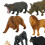 12x Africa Animal Model for Desktop Decoration School Projects Creative Play 1