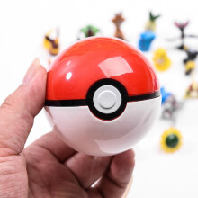 (Healing Ball, Without a doll) Pokemon Master Ball Toy, Pocket Monsters Collectible Figurines, Magic Ball Set for Kids Gift, 6-Pack