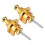 Guitar Strap Retainer Golden Metal 2 Pieces 1