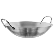 Stainless Steel Wok Round Bottom 12.6 x 12.6 x 3.8 in 1 pc