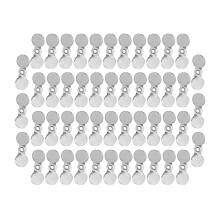 50Pcs Fishing Spinner Baits Lures Topwater Fishing-Silver S