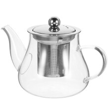 Glass Teapot Heat-Resistant 400 ml High Borosilicate with