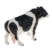Simulation Farm Animal Figure Collectibles Kids Toys Simmental Black Bull