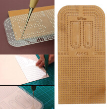 Leather Craft Punching Ruler Clear Acrylic 3.85mm 1pc