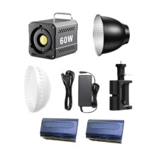 60W LED Video Light EU Adapter Accessory for Live Broadcast Interview Studio