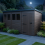 12x7 Pent Composite Shed Tanalised (Single Door, With Windows) 3