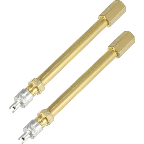 Brass Tire Valve Extension 100mm 2 pcs