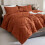 Burnt Orange Boho Comforter Set Microfiber 3-Piece 1