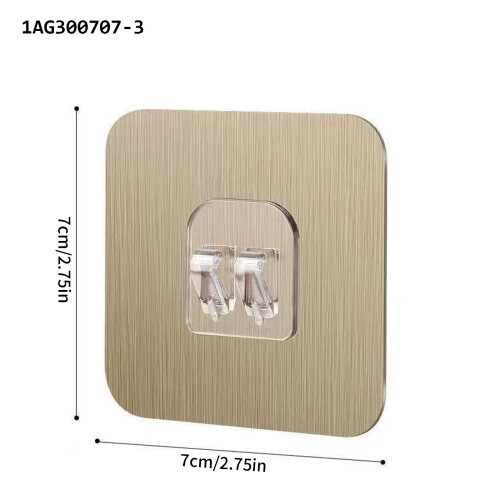 Space Saving Hooks Wall Hangers for Efficient-6cm double yellow 1