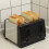 Black Toaster - 4 Slice - Variable Browning - Defrost - Reheat - Extra Wide Slot 4
