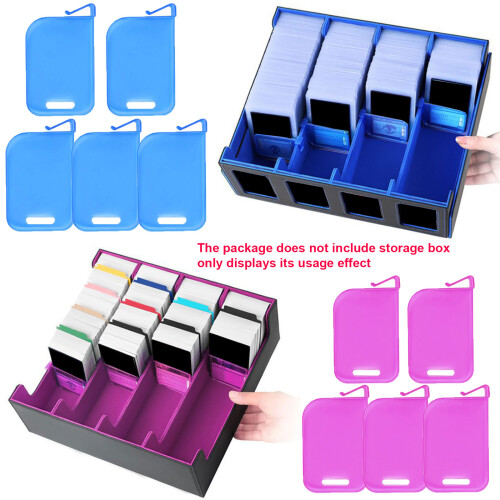 10 stuks Plastic Trading Card Box Baffle Clip Draagbare-Groente 1