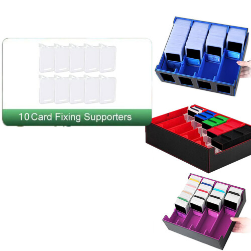 10 stuks Plastic Trading Card Box Baffle Clip Draagbare-Groente 2
