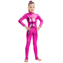 Kids Long Sleeve Sequin Romper with Waist Trainer 10-12