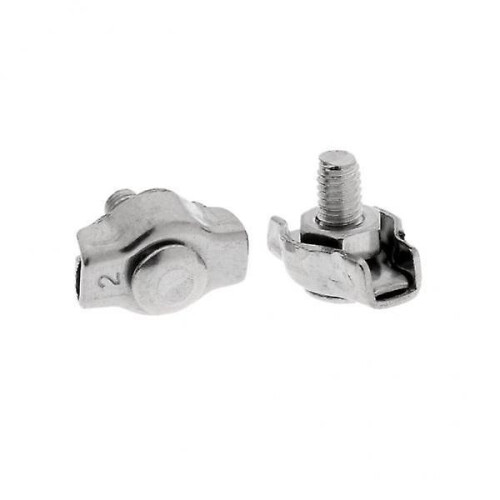 3x1 Pair Simplex Wire Rope Clips 1 Post Wire Cable Clamps Stainless Steel M2