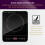 Portable Induction Hob Electric Digital Single Hot Plate Cooker Powerful 2000w 8
