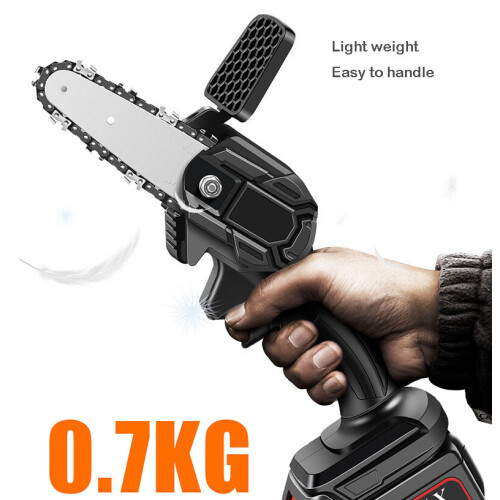 UK Handheld 4" Mini 550w 24V Garden Electric Cordless Pruning Trimming Chainsaw 1