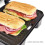 Panini Press Grill Sandwich Maker Toaster Extra Large Non-Stick Plates 2000W UK 8