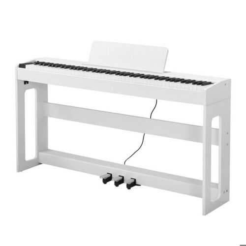 Piano Numérique - DUOKU - S181 - 88 Touches Lestées - Mode Double Clavier - Blanc