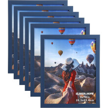 Navy Blue Wood Composite Picture Frame 8x10 6-Pack