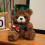 Graduation Bear Plush Doll Dark Brown 7.1 inch 1
