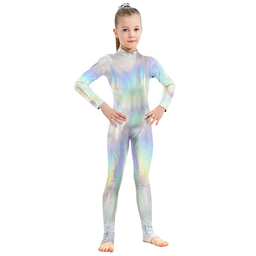 Kids Slimming Tunic Bodycon Coverall with Sequins Long
