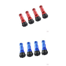 24 Pieces TR413 46mm Wheel Rim Tire Valve Stem Car Truck Vehicle Red+Blue