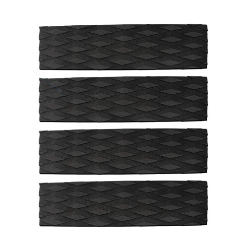 4 Stück Surfing Front Traction AntiSlip Pad für Surfen,-Schwarz