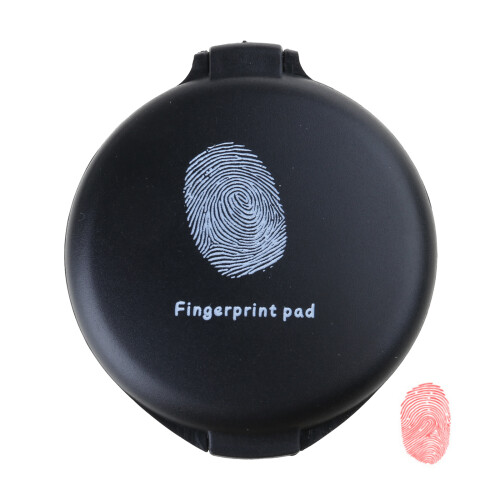 Tampon d'empreinte digitale pratique tampon d'encre-Rouge
