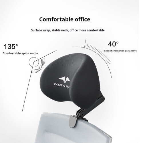 Chair Headrest Comfortable Office Protection Headrest Universal Elastic Sponge Head Pillow Ergonomic Adjustable Support Cushion 1