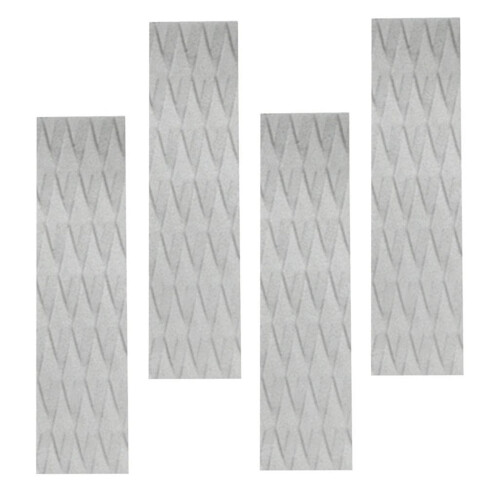 4 Stück Surfing Front Traction AntiSlip Pad Surfboard-Hellgrau
