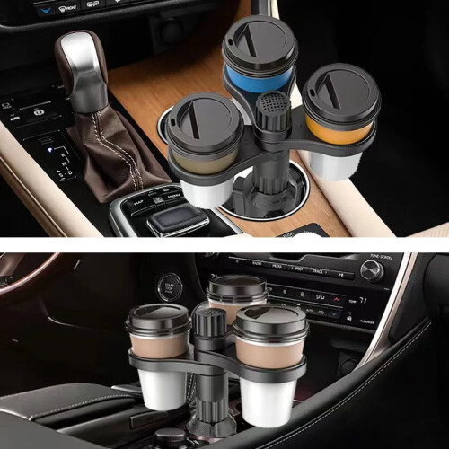 360 Rotating Insert Drinks Support Adjustable Base Car Cup Car Cup Holder Expander Adapter Mount Beverage Bottle Bracket 2