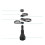 360 Rotating Insert Drinks Support Adjustable Base Car Cup Car Cup Holder Expander Adapter Mount Beverage Bottle Bracket 5