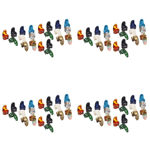 Finger Picks, Medium, Flat Thumbpicks, Celluloid Guitar Finger Picks (96 Pieces Forefinger Picks)
