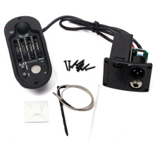 Folk Guitar Preamp Equalizer with Piezo Pickup and LCD