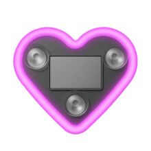 Car Solar Heart LED Light IP65 Waterproof 7 Colors