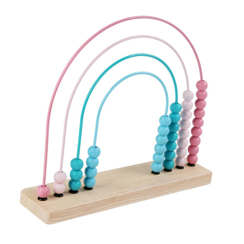 Wooden Montessori Abacus Toy for Counting and Math Learning