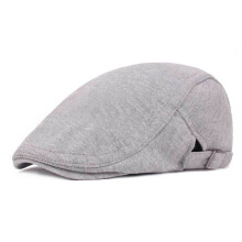 Cotton Flat Cap for Men and Women Adjustable Newsboy Hat