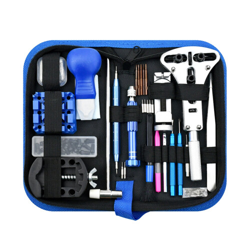 Watch Battery Replacement Kit with Case and Spring Bar Tool