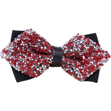 Men's Rhinestone Bow Tie Pre-Tied Pointed Tuxedo Style