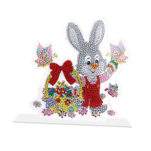 DIY 5D Diamond Painting Easter Bunny Ornament for Kids Adults Holiday Gift D